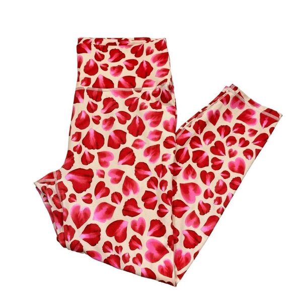 Fabletics Define PowerHold® High-Waisted 7/8 Legging Rose Petal Print Size XL - Picture 5 of 12